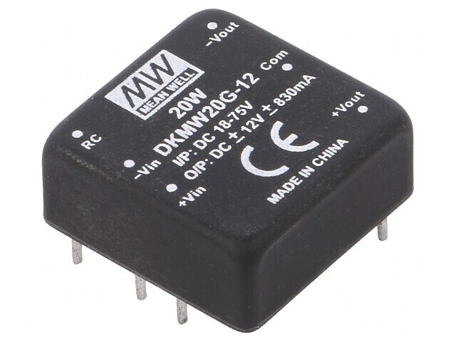 Convertor DC/DC 20W 18-75V la 12V/-12V