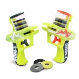 Set de 2 pistoale Zip Shot cu 24 discuri, Disc Domination, Lanard Toys