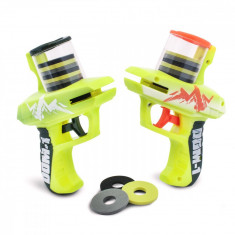 Set de 2 pistoale Zip Shot cu 24 discuri, Disc Domination, Lanard Toys