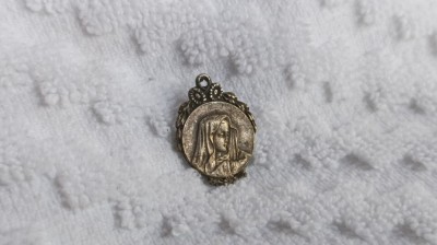 MEDALION FECIOARA MARIA 1900 art nouveau FRANTAde colectie VECHI splendid RAR foto