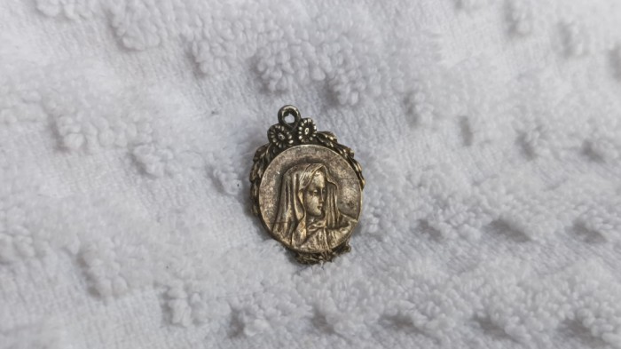 MEDALION FECIOARA MARIA 1900 art nouveau FRANTAde colectie VECHI splendid RAR