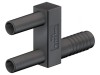 Conector Punte Banană 2mm 10A 600V Negru