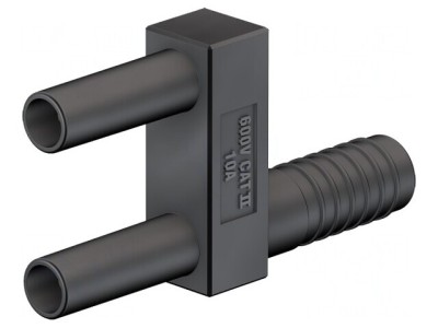 Conector Punte Banană 2mm 10A 600V Negru foto