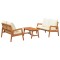 Set bistro 3 buc. Maro Lemn Solid de Acacia - 2