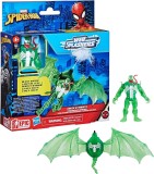 Figurina si vehicul, Marvel Spider-Man, Web Splashers, Green Symbiote si Hydro Wing