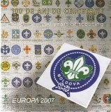 Moldova 2007 - Europa CEPT, Cercetasi, Carnet 3 serii dantelate, MNH,Mi.MH 11, cota 16