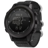 Cumpara ieftin Smartwatch North Edge Apache 46, Negru, Ecran FSTN, Altimetru, Barometru, Busola, Termometru, Pasi, Baterie CR2430, Carcasa Otel Inoxidabil, Curea Nyl