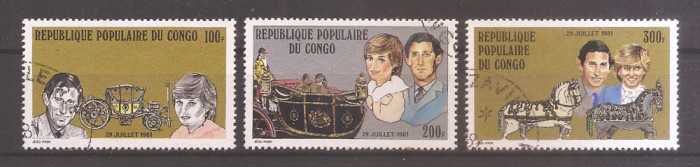 Congo 1981 - Nunta Prințului Charles și a Lady Diana Spencer, Stampilat