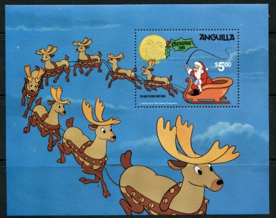 Anguilla 1981 Christmas Disney perf.sheet Mi.B40 MNH DA.257 foto