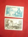 Serie -Pentru soldatii nostri 1940 ,2 valori Franta
