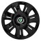 Set 4 capace roti Supernova black laquered R16 Compatibil Cu Skoda