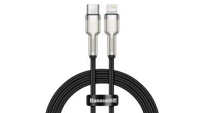 Baseus Cafule Cablu USB C - Lightning, PD, 20W, 1m (negru) foto