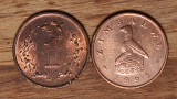 Zimbabwe -set de colectie exotic- 1 cent 1983 + 1995 - bronz &amp; otel placat XF+, Africa