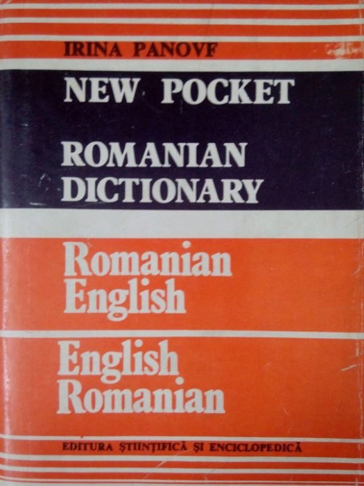 Irina Panovf - New pocket romanian dictionary, romanian-english, english-romanian (1985)