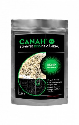 SEMINTE DECORTICATE DE CANEPA ECO 100gr CANAH foto