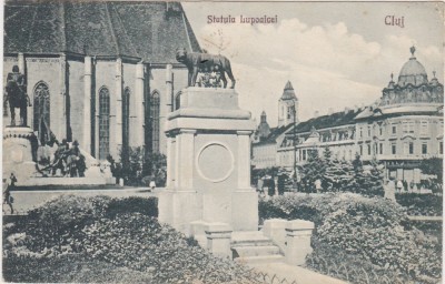 CP CLUJ STATUIA LUPOAICEI ND(1923) foto