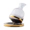 Decantor de vin, Rotativ, ergonomic, imprimeu modern, suport inclus, auriu, 1500 ml