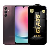 Folie de Protectie pentru Samsung Galaxy A24, TEO, Sticla Securizata ESD, Margini Negre, Rezistenta la Zgirieturi, Antistatica, 0.35 mm, Transparenta