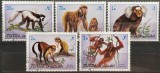 Fujeira (Fujairah) &ndash; Fauna: Primates și maimuțe exotice &ndash; serie 5 mărci poștale, anii 1960&ndash;1970