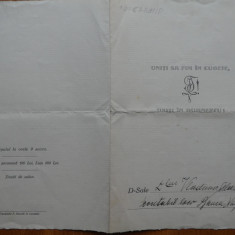 Invitatie la serata Societatii Academice Junimea la Casa Germana, Cernauti, 1926
