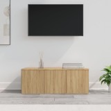 Comodă TV, stejar sonoma, 80x34x30 cm, lemn prelucrat