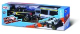 MAISTO MASINUTA METALICA 4X4 REBELS RUGGED ADVENTURES NEGRU CU REMORCA SuperHeroes ToysZone