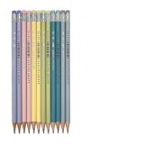 Creion negru cu radiera DACO Elegant, CG112 (diverse culori)