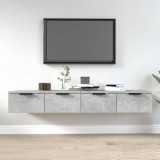 VidaXL Dulapuri perete, 2 buc., gri beton, 68x30x20 cm, lemn prelucrat