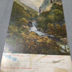 CARTE POSTAL BAILE-HERCULANE CIRCULATA ROMANIA 1906