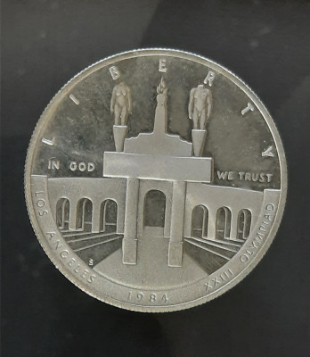 1 Dollar 1984 &amp;quot;XXIII Olympiad&amp;quot; U.S.A - G 4217 foto