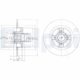 DELPHI BG9029RS Disc frana
