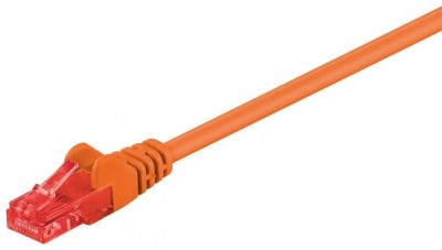 Cablu UTP CAT6 mufat 2m patch cord portocaliu GOOBAY foto