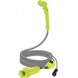Dus Portabil Camping Vorel Lund 82991, 10L/min, IPX8, 12V, Auto, 2m Furtun, 4m Cablu, Electric, cu Pompa