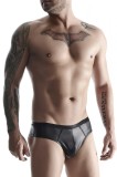 Bikini Barbati Stil Brazilian, Piele Ecologica, Negru, M, REGNES FETISH PLANET