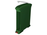 Carcasă pentru șină DIN verde 101x22.5x119.5 mm