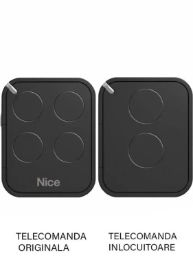 Telecomanda poarta garaj de doua canale cod saritor 433.92MHz Nice Flo 2 R-E compatibila cu originalul (466) foto