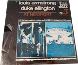 Vinil # LP Louis Armstrong And His All Stars / Duke Ellington And His Orchestra &lrm;&ndash; At Newport = DISC VINIL NOU ! = (SIGILAT) 1973 (M)