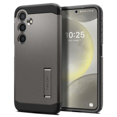 Husa pentru samsung galaxy s24, spigen tough armor, gunmetal foto
