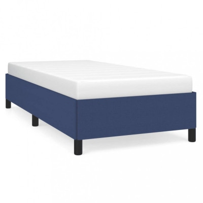 Cadru de pat, albastru, 80x200 cm, material textil foto