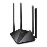 ROUTER MERCUSYS wireless 1200Mbps, 2 porturi LAN Gigabit, 1 port WAN Gigabit, Dual Band AC1200 4 x antena externa, &quot;MR30G&quot; (timbru verde 0.8 lei)