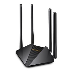 ROUTER MERCUSYS wireless 1200Mbps, 2 porturi LAN Gigabit, 1 port WAN Gigabit, Dual Band AC1200 4 x antena externa, &quot;MR30G&quot; (timbru verde 0.8 lei)