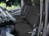 Tapiterie Kegel seria Ares potrivita pentru scaunele din fata ale Mercedes Vito W447 dupa 2014 cu scaun simplu + dublu, culoare grafit Performance Aut