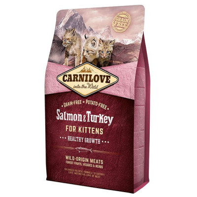 CARNILOVE Salmon &amp;amp;amp; Turkey Kittens 2 kg foto