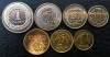 POLONIA █ SET DE MONEDE █ 1 + 2 + 5 + 10 + 20 + 50 Groszy + 1 Zloty █ 2015 █ UNC, Europa