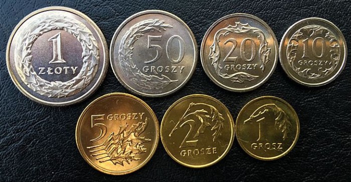 POLONIA █ SET DE MONEDE █ 1 + 2 + 5 + 10 + 20 + 50 Groszy + 1 Zloty █ 2015 █ UNC