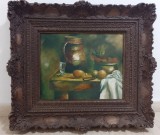 Superbă lucrare &icirc;n ulei pe p&acirc;nză natura statica, Realism