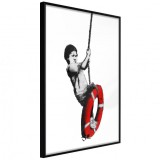 Cumpara ieftin Poster - Banksy: Swinger, cu Ramă neagră, 20x30 cm