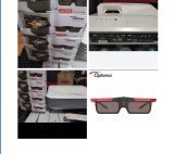 Videoproiector optoma Eh320 ust ultra short throw proiector full 3d +4buc ochelari 3d dlp activ reancarcabil optoma original nou nouti!
