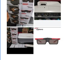 Videoproiector optoma Eh320 ust ultra short throw proiector full 3d +4buc ochelari 3d dlp activ reancarcabil optoma original nou nouti!