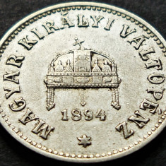 Moneda istorica 10 FILLER - UNGARIA / Austro-Ungaria, anul 1894 * cod 1805